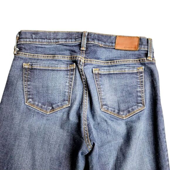 Designer Jeans 41 Hawthorn The Skinny Distressed Whiskered Blue Denim Mid Rise - Picture 5 of 10